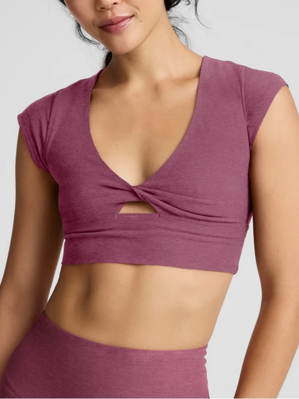 Beyond Yoga Get It Twisted Cropped Tee